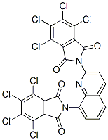 2,2'-(2,8-Quinolinediyl)bis[4,5,6,7-tetrachloro-1H-isoindole-1,3(2H)-dione] 结构式