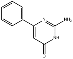 2-氨基-4-羟基-6-苯基嘧啶 结构式