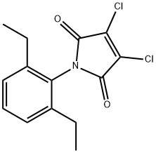 2,3-二氯-N-(2',6'-二乙基苯基)顺丁烯二酰亚胺 结构式