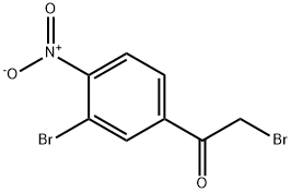 2-溴-1-(3-溴-4-硝基苯基)乙酮 结构式