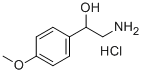 2-HYDROXY-2-(4-METHOXYPHENYL)ETHYLAMINE HYDROCHLORIDE 结构式