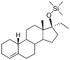 Trimethyl[[(17S)-19-norpregnan-4-en-17-yl]oxy]silane 结构式