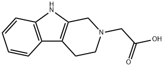 1,3,4,9-Tetrahydro-2H-pyrido[3,4-b]indole-2-acetic acid 结构式