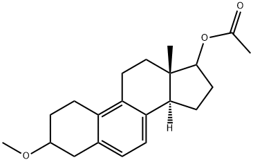 2,3,4,11,12,13,14,15,16,17-Decahydro-3-methoxy-13-methyl-1H-cyclopenta[a]phenanthren-17-ol acetate 结构式