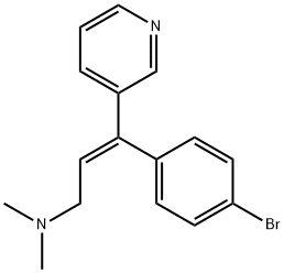 (E)-3-(4-Bromophenyl)-N,N-dimethyl-3-(3-pyridyl)-2-propen-1-amine 结构式