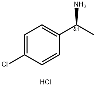 (S)-(-)-1-(4-氯苯基)乙胺盐酸盐 结构式