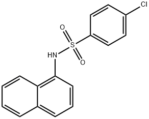 4-氯-N-(1-萘基)苯磺酰胺 结构式