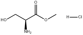 L-丝氨酸甲酯盐酸盐 结构式