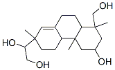 1,2,3,4,4a,4b,5,6,7,9,10,10a-Dodecahydro-7-(1,2-dihydroxyethyl)-1-hydroxymethyl-1,4a,7-trimethylphenanthren-3-ol 结构式