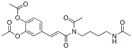 N-Acetyl-N-[4-(acetylamino)butyl]-3-[3,4-bis(acetyloxy)phenyl]propenamide 结构式