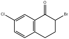 2-溴-7-氯-3,4-二氢萘-1(2H)-酮 结构式