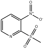 2-(甲磺酰基)-3-硝基吡啶 结构式