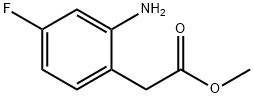 Methyl 2-(2-aMino-4-fluorophenyl)acetate 结构式