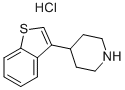 4-(苯并[B]噻吩-3-基)哌啶盐酸盐 结构式