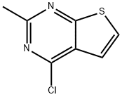 4-氯-2-甲基噻吩并[2,3-D]嘧啶 结构式