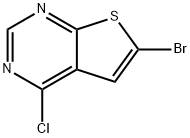 6-溴-4-氯噻吩[2,3-D]嘧啶 结构式