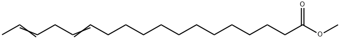 13,16-Octadecadienoic acid methyl ester 结构式