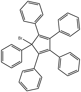 5-溴-1,2,3,4,5-五苯基-1,3-环戊二烯 结构式