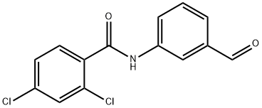 2,4-二氯-N-(3-甲酰基苯基)苯甲酰胺 结构式