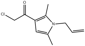 2-氯-1-[2,5-二甲基-1-(2-丙烯-1-基)-1H-吡咯-3-基]乙酮 结构式