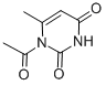 2,4(1H,3H)-Pyrimidinedione,1-acetyl-6-methyl- 结构式