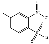 BENZENESULFONYL CHLORIDE, 4-FLUORO-2-NITRO- (9CI) 结构式