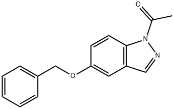 1-(6-(苄氧基)-1H-吲唑-1-基)乙酮 结构式