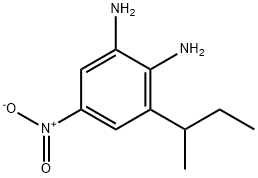 1,2-Benzenediamine,  3-(1-methylpropyl)-5-nitro- 结构式