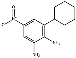 1,2-Benzenediamine,  3-cyclohexyl-5-nitro- 结构式