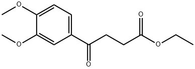 ETHYL 4-(3,4-DIMETHOXYPHENYL)-4-OXOBUTYRATE 结构式