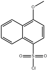 4-甲氧基萘-1-磺酰氯 结构式