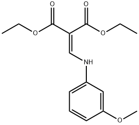 2-{[(3-甲氧基苯基)氨基]亚甲基}丙二酸1,3-二乙酯 结构式