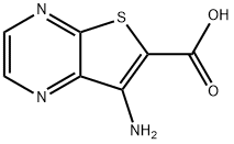 7-AMINOTHIENO[2,3-B]PYRAZINE-6-CARBOXYLIC ACID 结构式