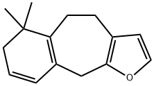 5,6,7,10-Tetrahydro-6,6-dimethyl-4H-benzo[5,6]cyclohepta[1,2-b]furan 结构式