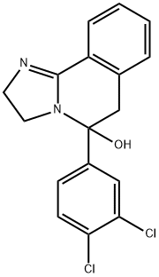 5-(3,4-Dichlorophenyl)-2,3,5,6-tetrahydroimidazo[2,1-a]isoquinolin-5-ol 结构式