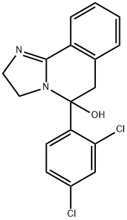 5-(2,4-Dichlorophenyl)-2,3,5,6-tetrahydroimidazo[2,1-a]isoquinolin-5-ol 结构式