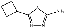 5-环丁基-1,3,4-噻二唑-2-胺 结构式