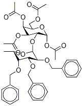 1,3,4,6-Tetra-O-acetyl-2-(2’,3’,4’-tri-O-benzoyl-α-L-fucopyranosyl)-α-D-galactopyranose
 结构式