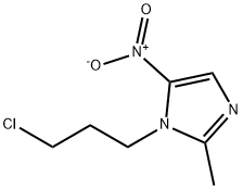 1-(3-chloropropyl)-2-methyl-5-nitro-1H-imidazole 结构式