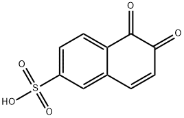 5,6-dihydro-5,6-dioxo-2-naphthalenesulfonic acid 结构式