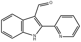 2-吡啶-2-基-1H-吲哚-3-甲醛 结构式