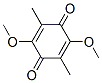 2,5-Dimethoxy-3,6-dimethyl-2,5-cyclohexadiene-1,4-dione 结构式