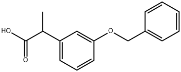 2-(3-苄氧基苯基)丙酸 结构式