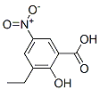 3-Ethyl-2-hydroxy-5-nitrobenzoic acid 结构式