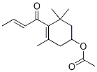 Acetic acid 4-but-2-enoyl-3,5,5-triMethyl-cyclohex-3-enyl ester 结构式