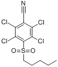 4-Pentylsulfonyl-2,3,5,6-tetrachlorobenzonitrile 结构式