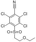 4-(2-Ethoxyethylsulfonyl)-2,3,5,6-tetrachlorobenzonitrile 结构式