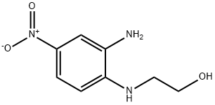 N-(2-氨基-4-硝基苯基)乙醇胺 结构式