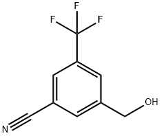 3-(羟基甲基)-5-(三氟甲基)苯甲腈 结构式