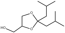 2,2-Bis(2-methylpropyl)-1,3-dioxolane-4-methanol 结构式